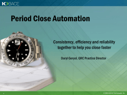 Period Close Automation