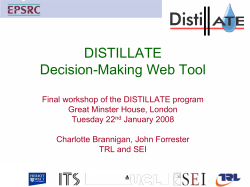 The web based tool (John Forrester, Stockholm