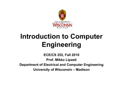 PPT - CS/ECE 252 - University of Wisconsin–Madison