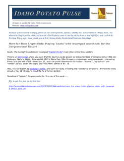 fun than Angry Birds: Playing `Idaho`