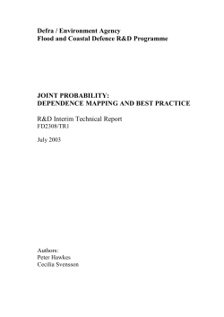 Joint probability - Environment Agency
