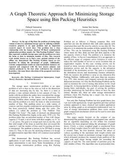 A Graph Theoretic Approach for Minimizing Storage Space using