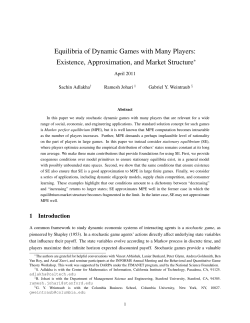 Equilibria of Dynamic Games with Many Players