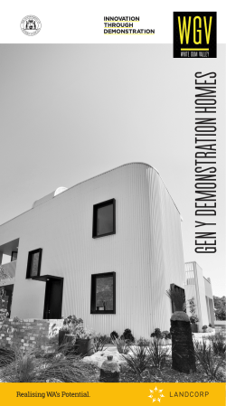 gen y demonstration homes