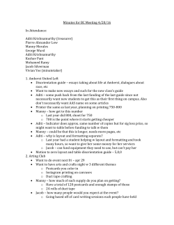 Minutes for BC Meeting 4