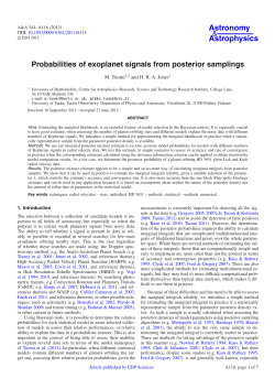 Probabilities of exoplanet signals from posterior samplings