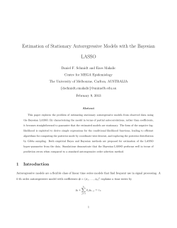 Estimation of Stationary Autoregressive Models with