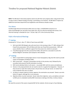 First Move Public Informational Meetings
