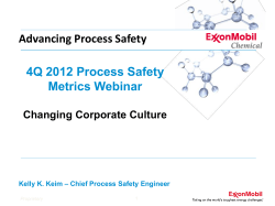 4Q 2012 Process Safety Metrics Webinar December 2012