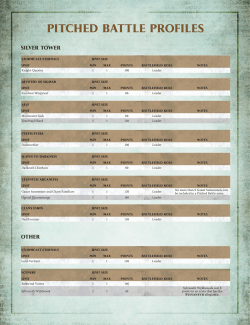 pitched battle profiles