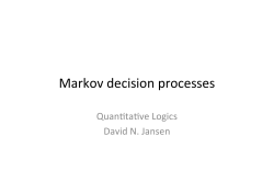 Markov decision processes