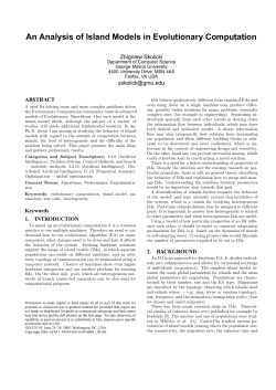 An Analysis of Island Models in Evolutionary Computation