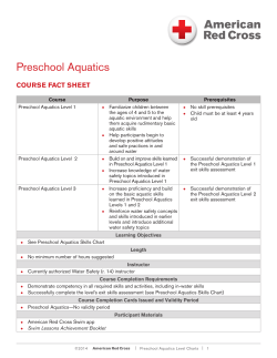 Preschool Aquatics