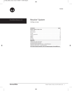 Price Book: Resolve System 10-Day or Less