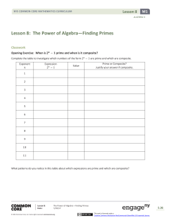 Algebra II Module 1, Topic A, Lesson 8: Student Version