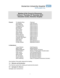 Present - Homerton University Hospital