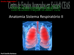 Anatomia Sistema Respirat&oacute;rio Parte II