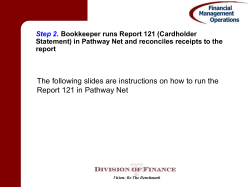How to Run Cardholder Statement in Pathway Net