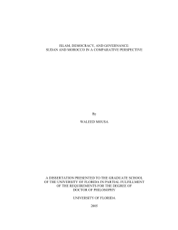islam, democracy, and governance