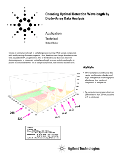 Choosing Optimal Detection Wavelength by Diode-Array