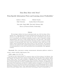 Does Beta Move with News? Firm-Specific Information Flows