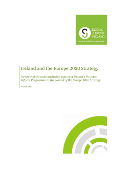Ireland and the Europe 2020 Strategy