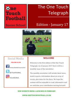 January Newsletter 2017