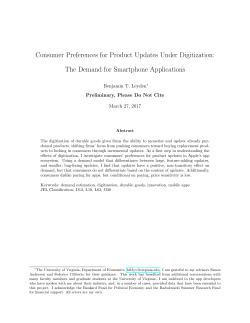 Consumer Preferences for Product Updates