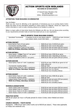 Corporate - Action Sports KZN Midlands