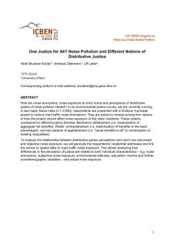 One Justice for All? Noise Pollution and Different Notions of