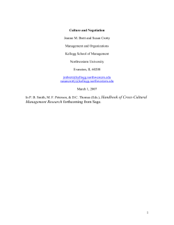 Negotiation theory and research has proliferated over the past 25
