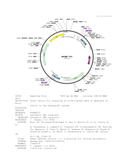 pDONR223 - TransOMIC