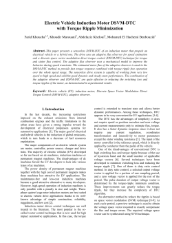 III. The Adopted Control Technique