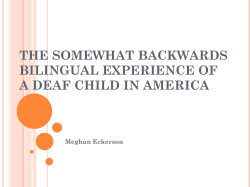 the somewhat backwards bilingual experience of a