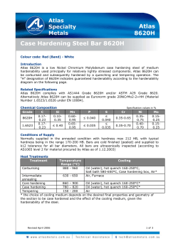 Case Hardening Steel Bar 8620H Atlas 8620H