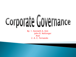 Corporate Governance