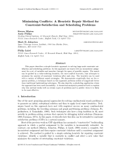 Journal of Artificial Intelligence Research 1 (199E) 1