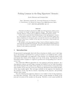Forking Lemmas in the Ring Signatures` Scenario