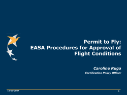 (Approval Form Flight Conditions) In-house - EASA