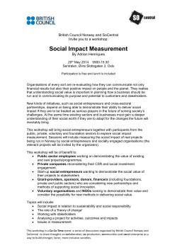 Social Impact Measurement - Initiativ for etisk handel