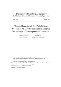 Targeted Learning of The Probability of Success of An In Vitro