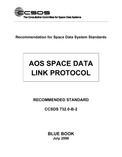AOS Space Data Link Protocol - mtc-m16c:80