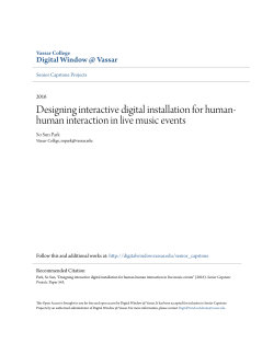 Designing interactive digital installation for human