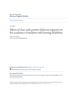 Effects of class-wide positive behavior supports on the academics of
