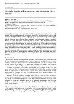 Internal migration and employment