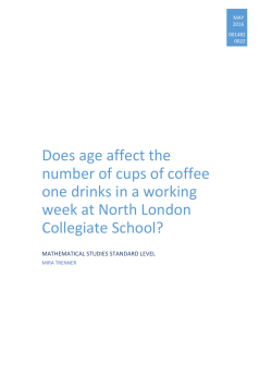Does age affect the number of cups of coffee one drinks at NLCS