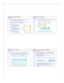 Dealing With Deadlock R1 Rr P1 P2 P3 Pp n1,r np,r