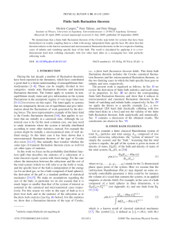 Finite bath fluctuation theorem - Physik Uni