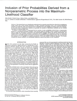 Inclusion of Prior Probabilities Derived from a Nonparametric
