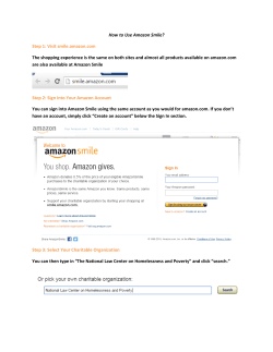 How to Use Amazon Smile? Step 1: Visit smile.amazon.com The
